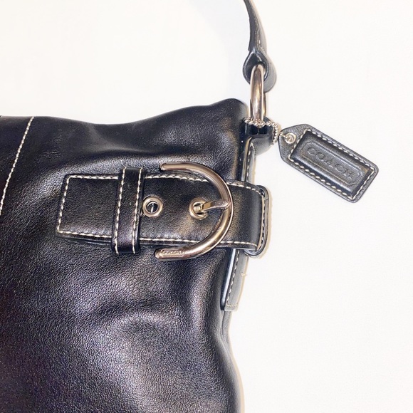 Coach Hobo Black Leather Purse - Picture 5 of 7